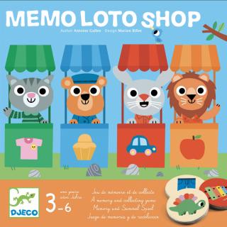 Stolová pamäťová hra Djeco - Memo Loto shop