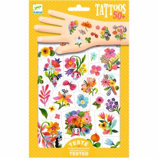 Tetovanie Djeco - rôzne motívy Motív: Akvarelové kvety