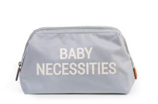 Toaletná taška Childhome - Baby Necessities Grey Off White