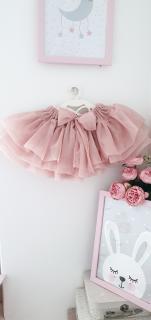 Tylová sukňa - Powder Pink Veľkosť: 104-110