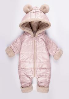 Zimný fashion overal I Love Milk - Teddy Pink Veľkosť: 98 - 104
