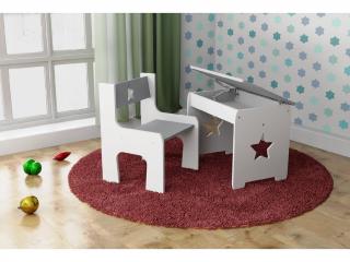 Otvárací stôl so stoličkou Hviezda šedý