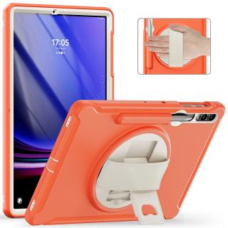 Farebný hybridný obal na Samsung Galaxy Tab S7+/S7 FE/S8+/S9+ Barva: Oranžová