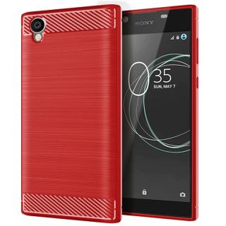 Farebný silikónový obal na Sony Xperia L1 Barva: Červená
