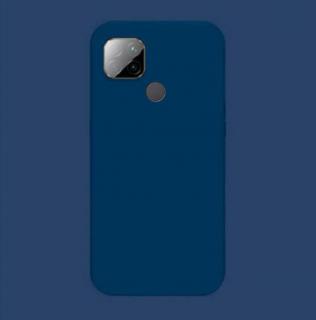 Farebný silikónový obal na Xiaomi Redmi 9C Modrá: Tmavě modrá