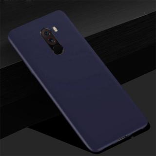 Farevný silikónový obal na Xiaomi Pocophone F1 Modrá: Tmavě modrá