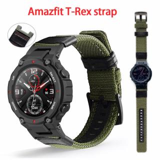 Koženo - nylonový opasok na hodinky - Amazfit T-Rex Barva: Hnědá