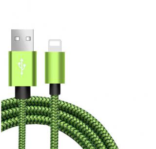 Krátký farebný nabíjecí kabel pro iPhone Barva: Zelená