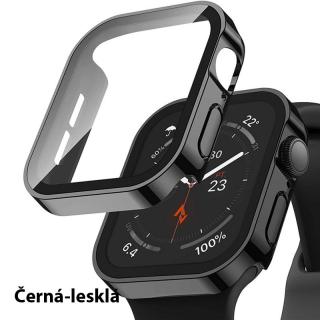 Luxusní obal na Apple Watch Serie 7 / 8 - 41 mm Barva: Černá-lesklá