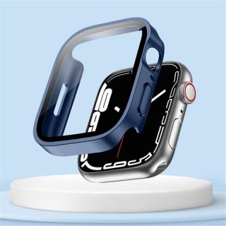 Luxusní obal na Apple Watch Serie 7 / 8 - 41 mm Barva: Modrá-matná