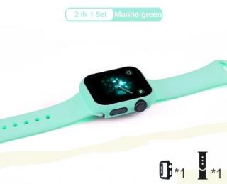 Luxusní set na hodinky pro Apple Watch 5 - 44mm Barva: Světle zelená