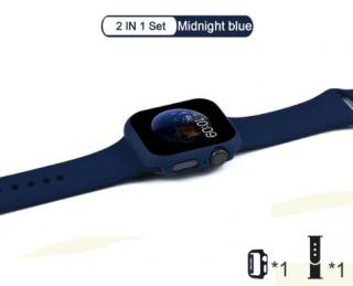 Luxusní set na hodinky pro Apple Watch 5 - 44mm Barva: Tmavě modrá