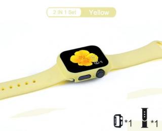 Luxusní set na hodinky pro Apple Watch 5 - 44mm Barva: Žlutá