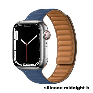 Magnetický Opasok na hodinky Apple Watch 38,40,41 mm možnosti: silicone midnight