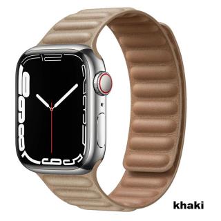 Magnetický Opasok na hodinky Apple Watch 42, 44, 45 mm možnosti: Khaki