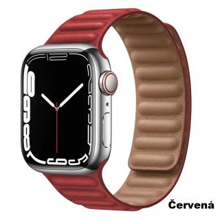 Magnetický Opasok na hodinky Apple Watch 42, 44, 45 mm možnosti: Red