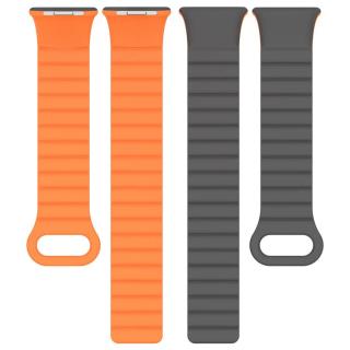 Magnetický pásik na Xiaomi Smart Band 8 Pro Barva: Šedo - oranžová