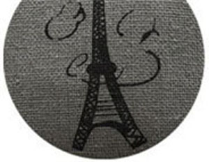 Malá peňaženka Barva: Šedá - Eiffelova vež