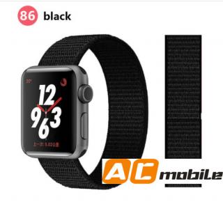 Nylonový pásek pro APPLE WATCH 38/40/41 mm možnosti: Black