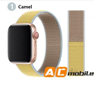 Nylonový pásek pro APPLE WATCH 38/40/41 mm možnosti: Camel