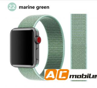 Nylonový pásek pro APPLE WATCH 38/40/41 mm možnosti: Marine Green