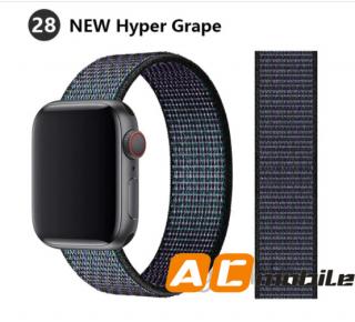 Nylonový pásek pro APPLE WATCH 38/40/41 mm možnosti: NEW Hyper Grape