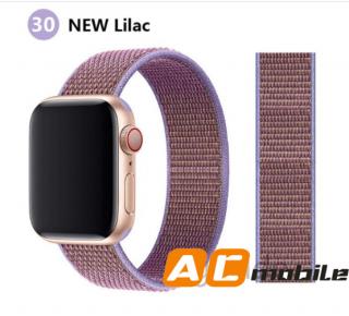 Nylonový pásek pro APPLE WATCH 38/40/41 mm možnosti: NEW Lilac