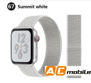 Nylonový pásek pro APPLE WATCH 38/40/41 mm možnosti: Summit white