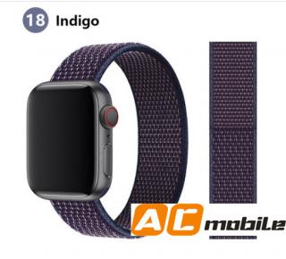 Nylonový pásek pro APPLE WATCH 42/44/45 mm možnosti: Indigo