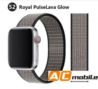 Nylonový pásek pro APPLE WATCH 42/44/45 mm možnosti: Royal PulseLave Glow