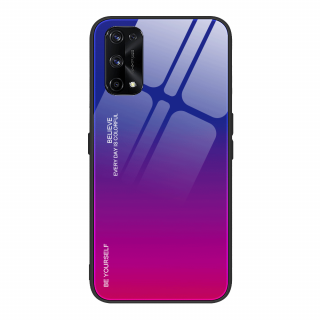 Obal na Realme 7 5G - sklenený Barva: Nachovo-modrá