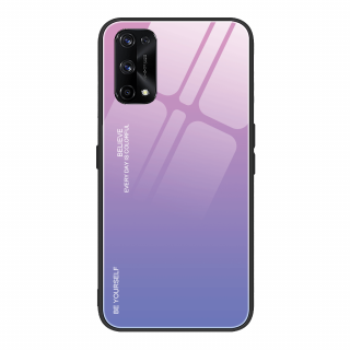 Obal na Realme 7PRO - sklenený Barva: Fialovo-růžová