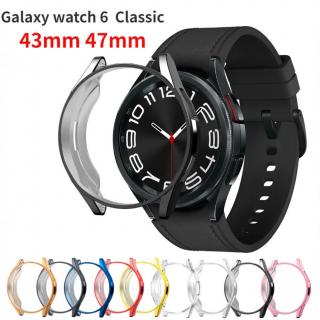 Obal na Samsung Galaxy Watch 6 Classic 43mm / 47mm Barva: Čierná, Velikost: 43 mm