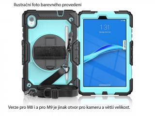 OUTDOOROVÝ KRYT NA LENOVO TAB M9 s krytem displeje Modrá: Černo-azurová