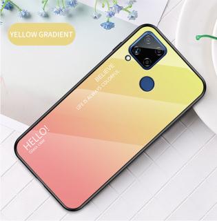 Skleněný obal na Realme C25Y Barva: Růžová-žlutá