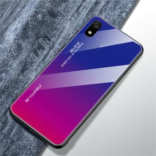 Sklenený obal na Xiaomi Redmi 7A Barva: Nachovo-modrá