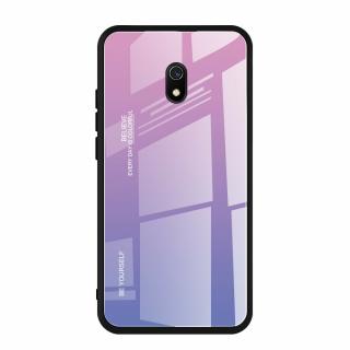 Sklenený obal na Xiaomi Redmi 8A Barva: Fialovo-růžová