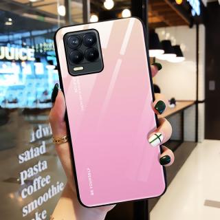 Sklenìný obal na Realme 8 PRO Barva: Růžová-žlutá