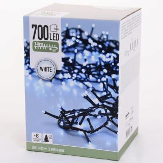 Vianočné LED svetelné reťaze - 700 chladných bielych LED, 14 metrov, vonkajšie a vnútorné použitie