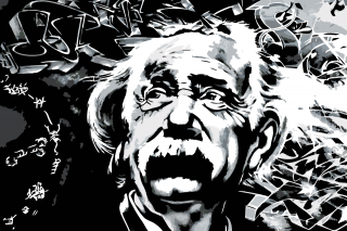 Maľovanie podľa čísiel - Albert Einstein Veľkosť: 40x60cm, Rám: Bez rámu, iba plátno