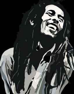 Maľovanie podľa čísiel - Bob Marley Veľkosť: 40x50cm, Rám: Bez rámu, iba plátno