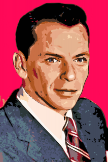 Maľovanie podľa čísiel - Frank Sinatra Veľkosť: 40x60cm, Rám: Bez rámu, iba plátno