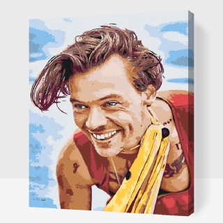 Maľovanie podľa čísiel - Harry Styles15 Veľkosť: 60x80cm, Rám: S vnútorným rámom