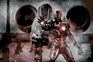 Maľovanie podľa čísiel - Iron Man Veľkosť: 40x60cm, Rám: Bez rámu, iba plátno
