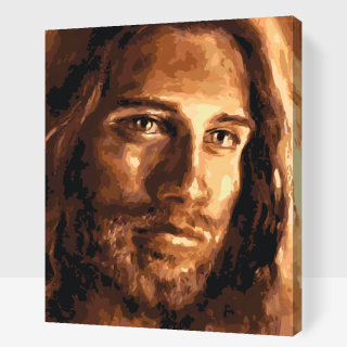 Maľovanie podľa čísiel - Ježiš Kristus 2 Veľkosť: 40x50cm, Rám: S vnútorným rámom