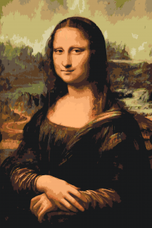 Maľovanie podľa čísiel - Leonardo da Vinci - Mona Lisa Veľkosť: 40x60cm, Rám: Bez rámu, iba plátno