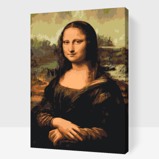 Maľovanie podľa čísiel - Leonardo da Vinci - Mona Lisa Veľkosť: 40x60cm, Rám: S vnútorným rámom