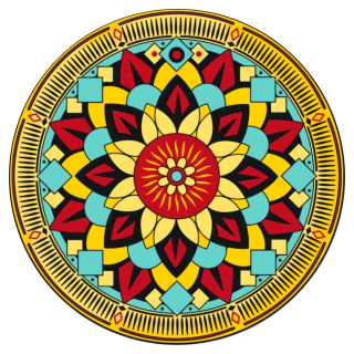 Maľovanie podľa čísiel - Mandala11 Veľkosť: 50x50cm, Rám: S vnútorným rámom