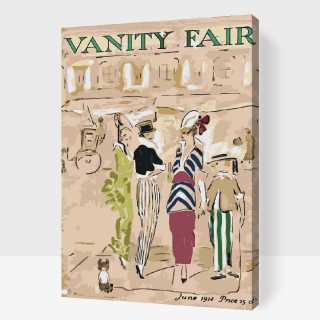 Maľovanie podľa čísiel - Vanity Fair Veľkosť: 60x80cm, Rám: S vnútorným rámom