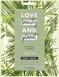 Love Beauty & Planet Textilné maska Tea Tree & Vetiver 1 ks